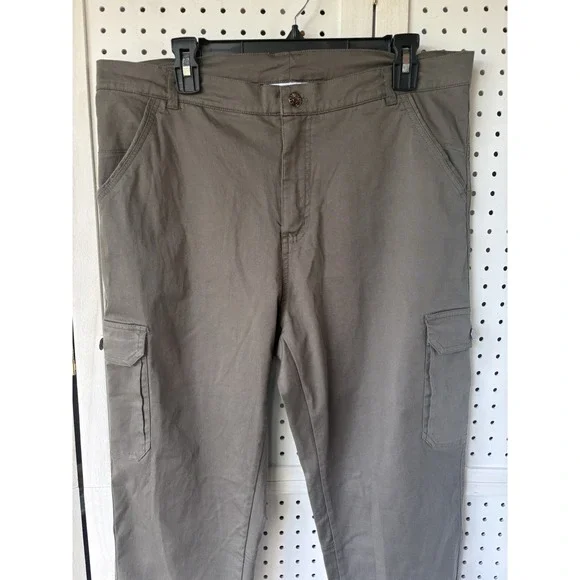 Pacific Crest Men's LG Green Jogger Chino Pants Cargo Tencel Cotton Spandex - Picture 2 of 6